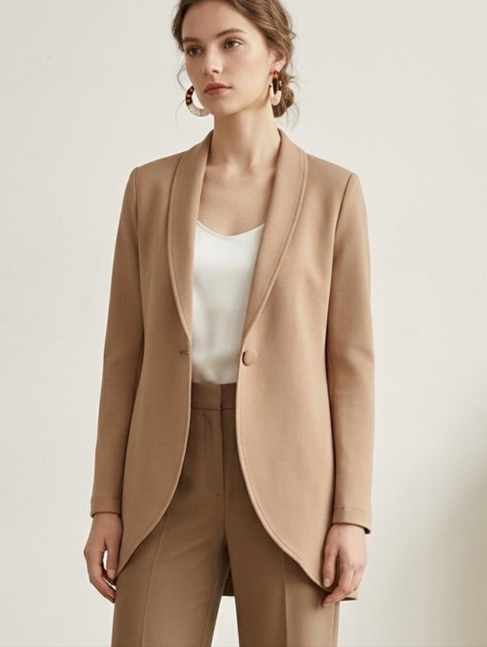Elegant Tan Women's Blazer, New without Tag